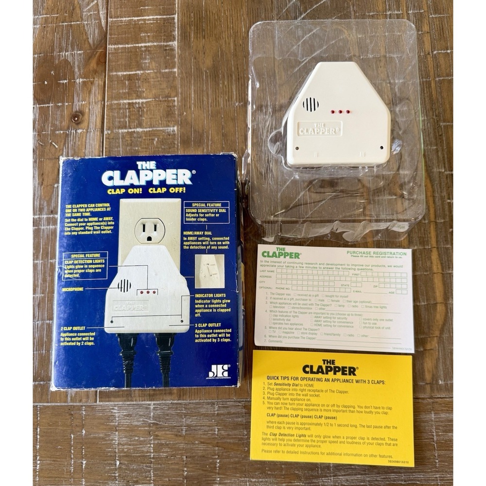 Sold‎ 
Clap On! Clap Off! The Clapper! Control Wall Outlet Adapter